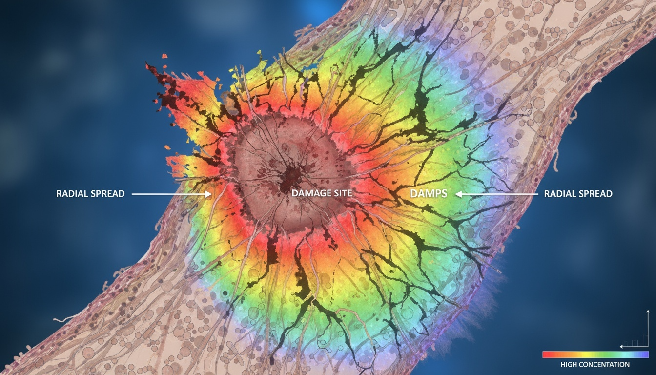 Cross-Sectional View of Danger Signal Propagation